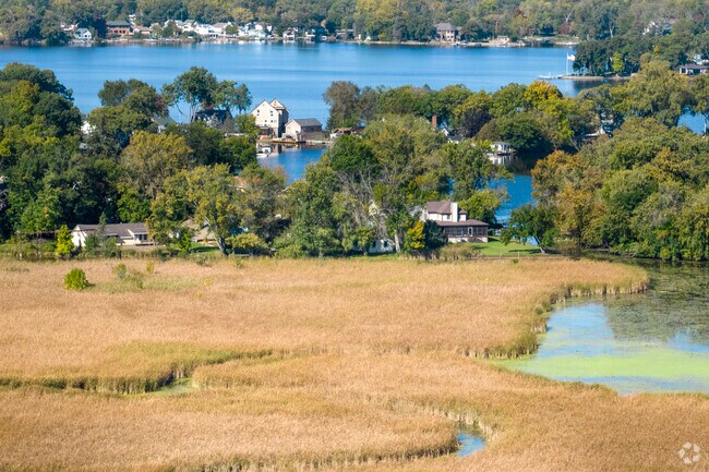 Long Lake perfectly blends natural marshland and lake life in its scenic setting.