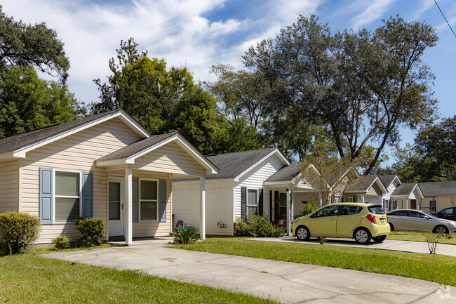 South Garden features several rows of compact new construction homes.