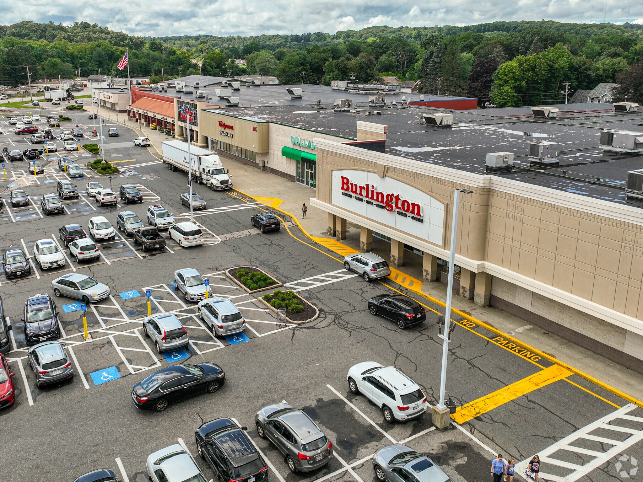 South Quinsigamond Village shopping includes a Burlington Coat Factory.