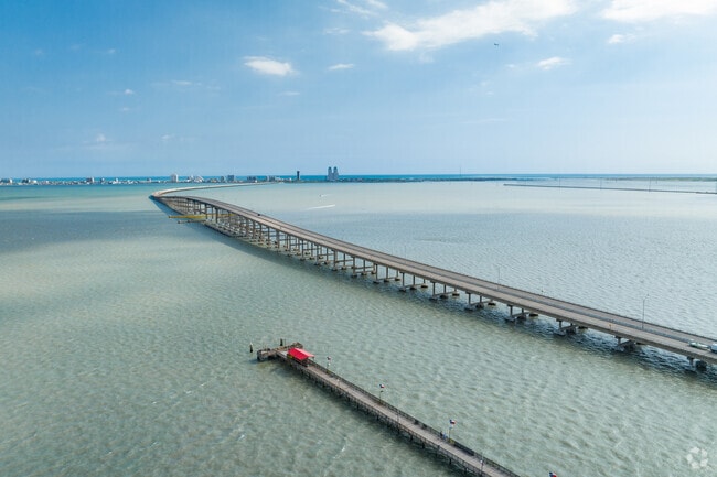 Queen Isabella Causeway was designed in 1971 and built in 1974 connecting South Padre Island to the mainland.