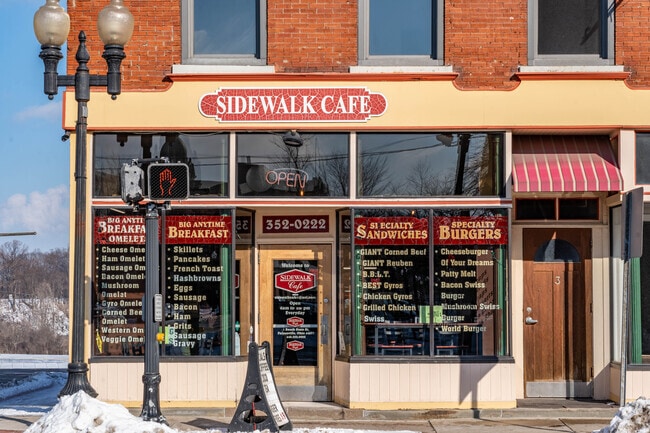 The Sidewalk Cafe serves breakfast and lunch in downtown Painesville, Ohio.