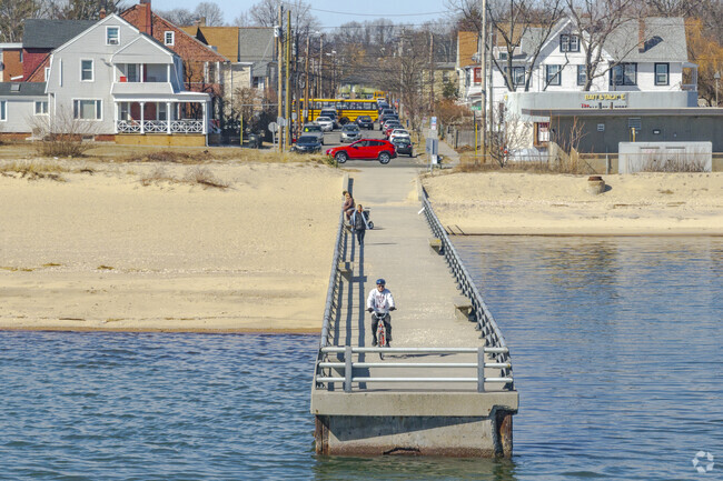 The piers that jut out into Long Island Sound from West Haven Center's beaches provide numerous recreation opportunities for residents.