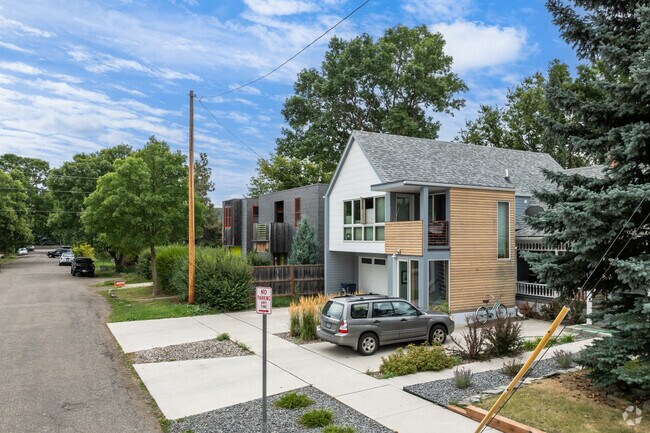 Rows of modern style homes can be seen in the Northeast neighborhood.
