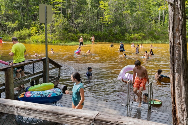 Rocky Bayou Estates residents can also bathe in the fresh waters of Turkey Creek.