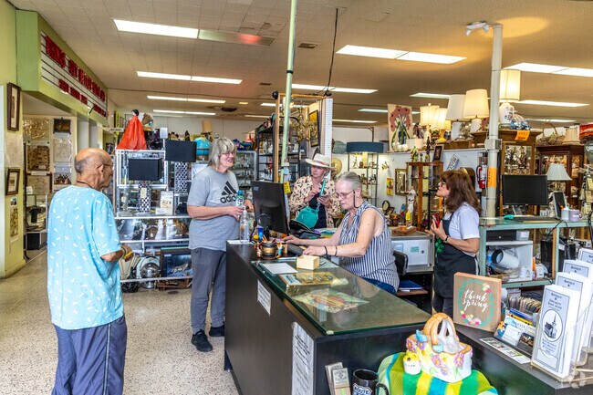The Highland Business neighborhood has lots of antique shops and thrift stores in the area since it’s an older part of the city.