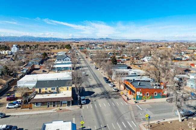 Wellington has a quaint downtown district, tree-lined streets and Rocky Mountain views.