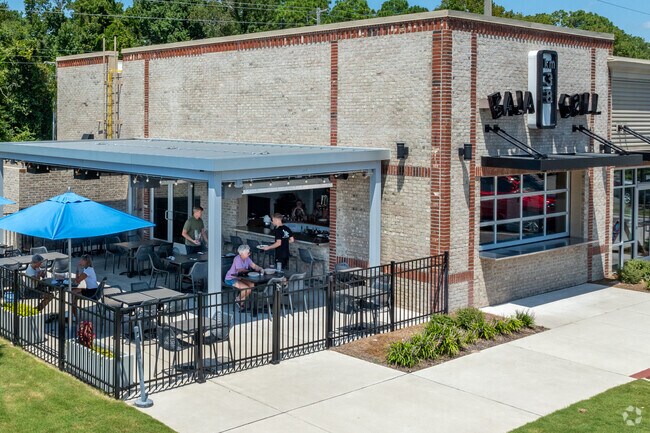 K38 Baja Grill is a popular local chain serving Mexican food and margaritas.