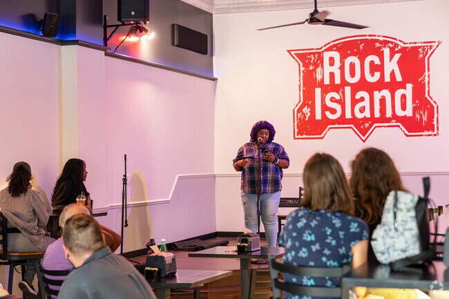 Open Stage Night at Theo's Java Cafe in Downtown Rock Island lets locals share their voice.