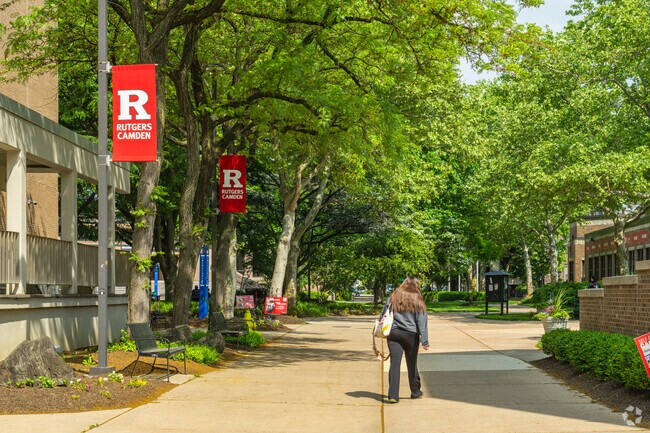 Rutgers University has an active campus right inside of Cooper Grant.