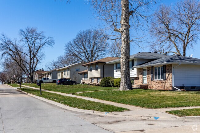 Douglas Acres is full of ranch, split level, and bilevel homes.