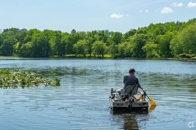 Locals love to take their small boats out in Beck's Pond Park for a day of fishing or kayaking in Bear.