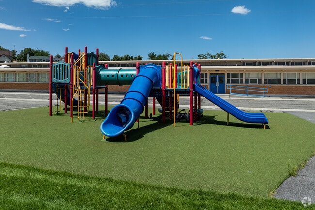 Western Hills Elementary School has a colorful playground.