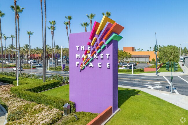 The Market Place in Tustin Ranch offers shopping, dining, and movie entertainment.