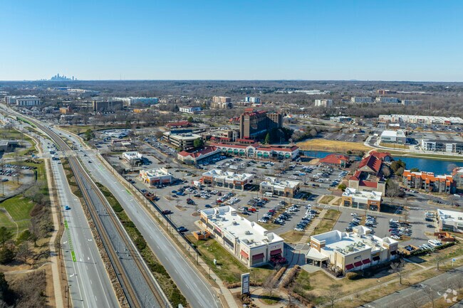 Shopping centers offer lots of retail and dining options in Mallard Creek-Withrow Downs.