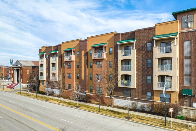 Apartment homes are predominant in the 18th and Vine neighborhood.