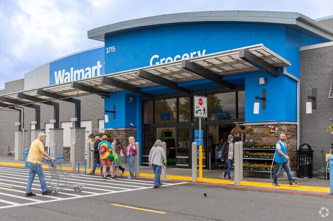 Residents shop for home goods at the Walmart Supercenter just outside the neighborhood.