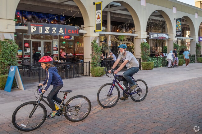 Ride your bike over to The Main Street Pedestrian Mall in Downtown Riverside.