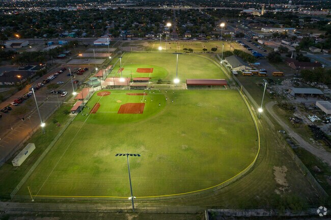 San Juan City Park offers two baseball fields and a large soccer field on its grounds.