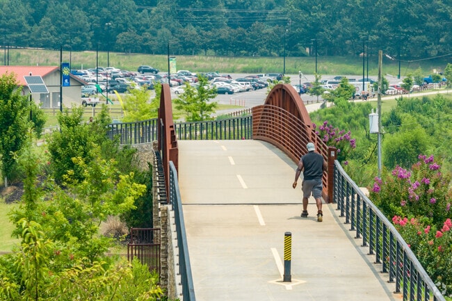 There are many walking and biking trails at Clayton County International Park.