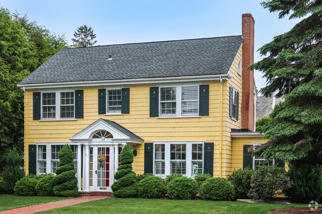 Larger, more formal colonial style homes contribute to the classic and refined character of Beverly’s Montserrat neighborhood.