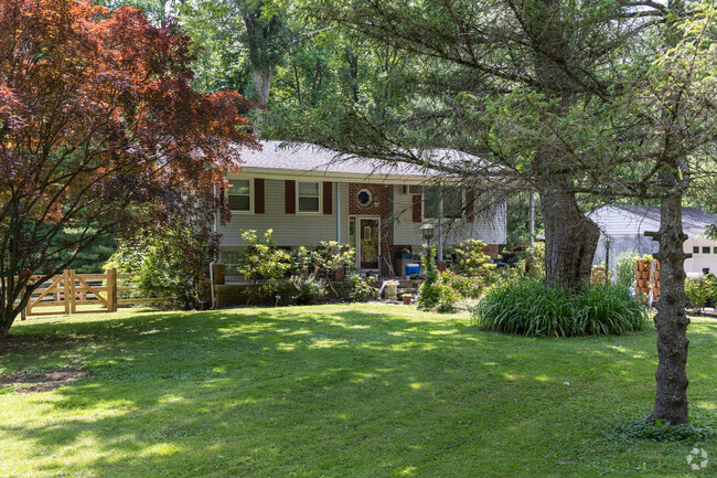 Many homes are set back from the road surrounded by trees in Union Township.