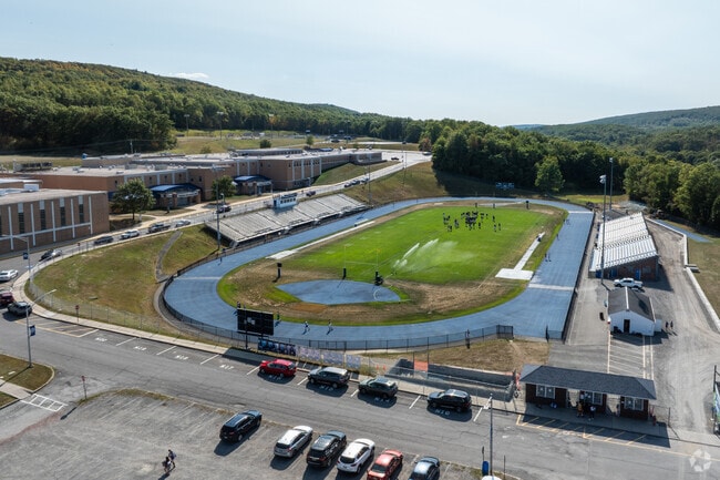 Students at Tamaqua Area Middle School use the sports field.