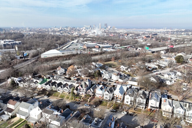 In the Clifton neighborhood, two-story style homes are charming and colorful.