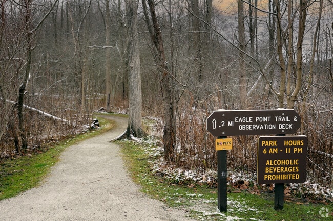 Hiking trails are plentiful at Tinkers Creek, in Aurora.