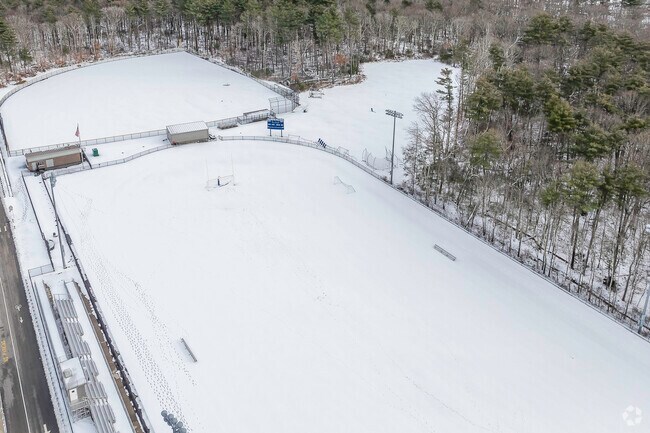 The track and field at Holbrook Junior/Senior High School in Holbrook, MA.