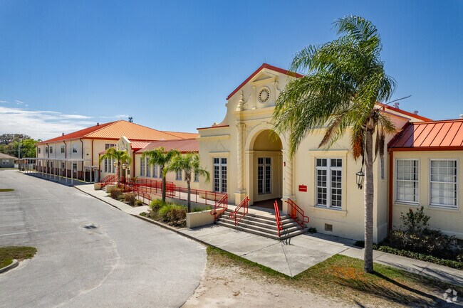 Beautiful Spanish influenced architecture of Tavares High School.