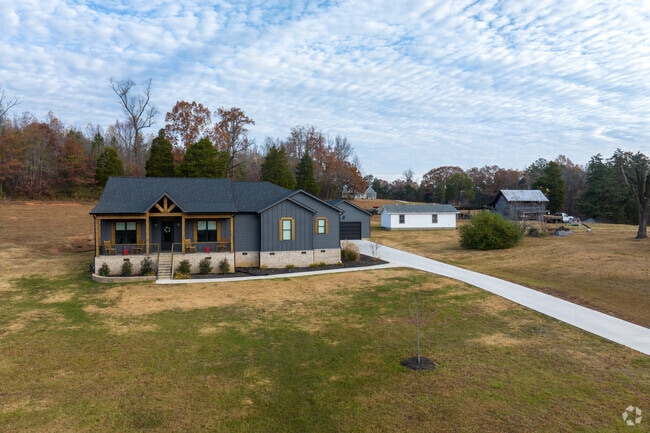 Many Middle Valley are set back from the road and spaced out from neighbors.