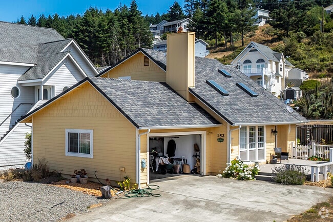 You will find a few ranch-style homes in Shelter Cove.
