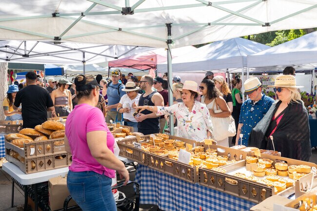 Have some delicious quiche at the  Old Colorado City Farmers Market.