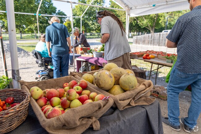 Ladybug Acres down the road from Brunsdale offers fresh locally grown produce.