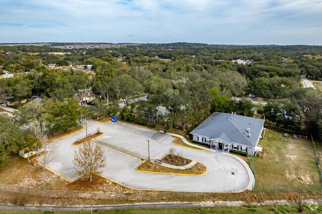 An aerial view of New Hope Christian Academy in Clermont.