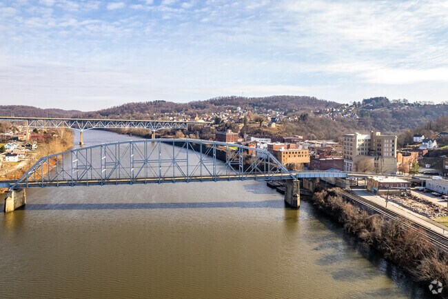 A bridge straddling the Monongahela River connects Brownsville to West Brownsville.