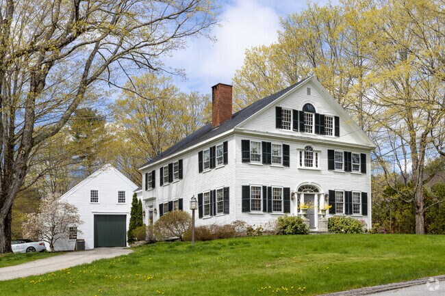 This classic style New England home with an attched garage can be found in Salmon Falls.