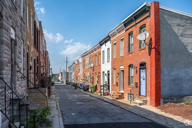 Patterson Place is abundant in row homes.