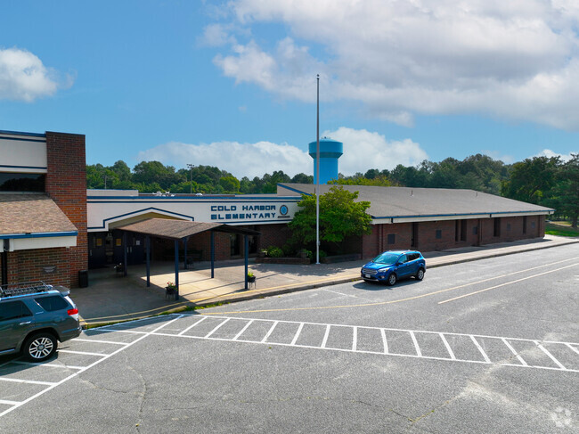 Front entrance for Cold Harbor Elementary School.