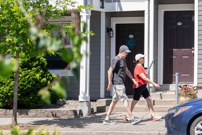 The residents of Edgewood Park enjoy walking the neighborhood.