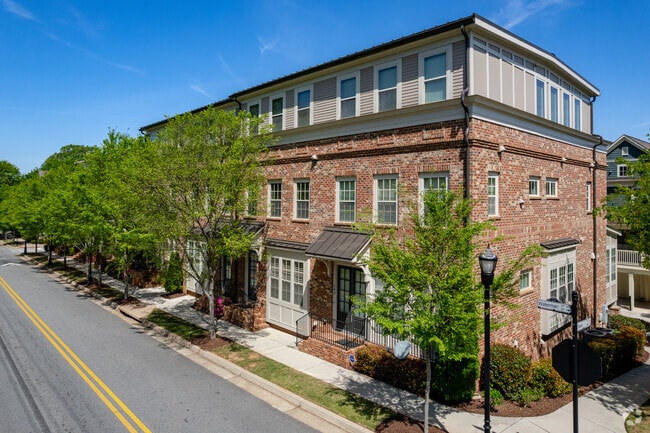 Newer townhomes and houses near Downtown Marietta, GA.