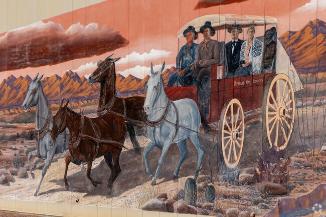 Benson prides itself on it's western roots with many murals of settlers and Native American scenes.