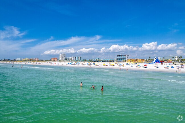Treasure island beach is just a minute from Causeway Isles & offers white sand with blue waters.