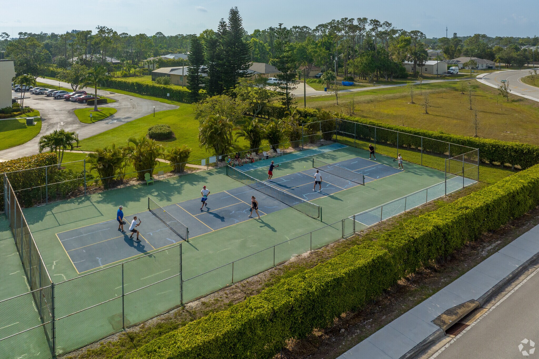 Pickellball is a popular sport amongst residents in the Council neighborhood in Bonita Springs, Florida.