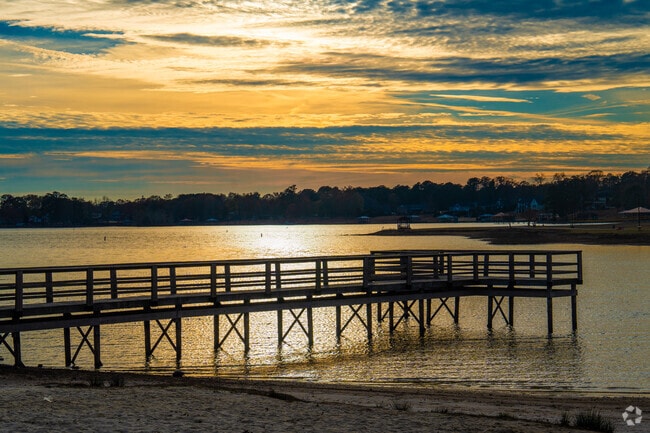 Sink your toes in the sand and enjoy a sunset at Lakeside Park near Cropwell.