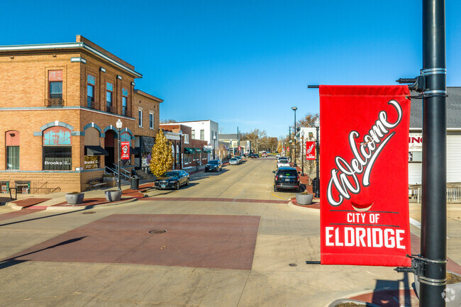 The downtown area of Eldridge always has something going on.