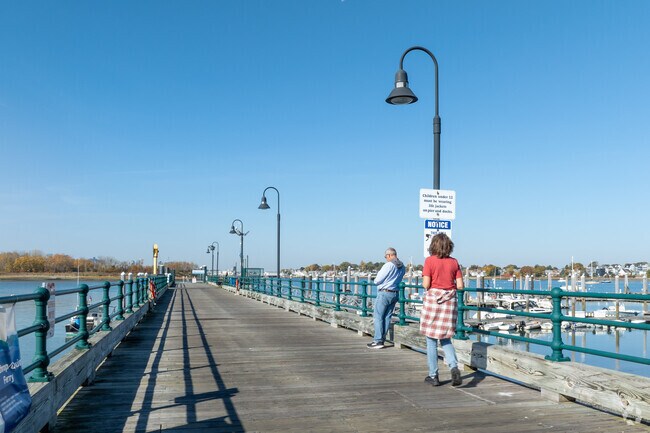 The Winthrop Ferry is a quick walk away from Cottage Park down the boardwalk.