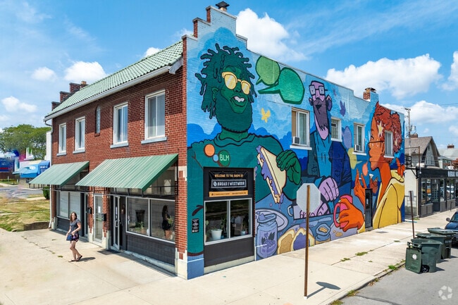 North Hilltop is famous for it's colorful murals that can be found along West Broad Street.