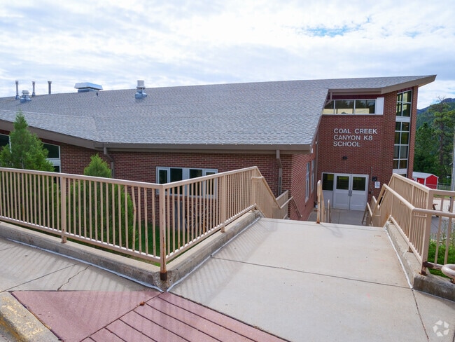 Coal Creek Canyon K-8 Elementary School building in Outer North Jefferson County.