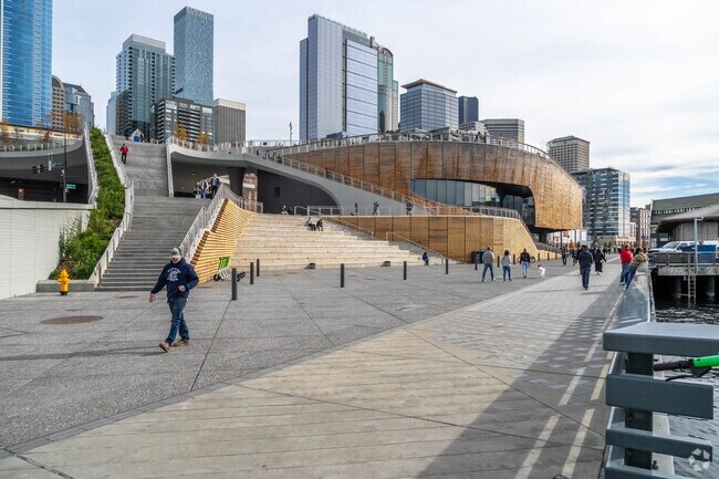 Waterfront Park at Pier 58 in Downtown Seattle hosts concerts and festivals throughout the year.